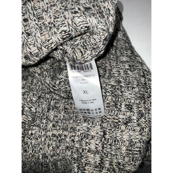 Chlo� 'Ribbed' Black Cashmere Cardigan Size XL - Picture 5 of 6